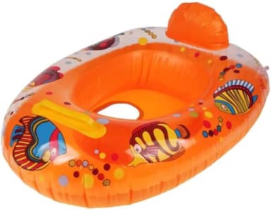 Boia Infantil Inflável com Assento Modelo Fralda para Piscina e Praia Comprimento 55 cm