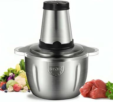 Processador De Alimentos De Carne Legumes Temperos Elétrico Motor Potente 850w Multiprocessador Aço Inox (110v)