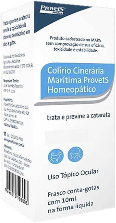 Colirio Cineraria Maritima Provets - 10mL
