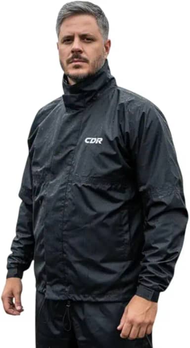 Jaqueta Capa de Chuva Para Motoqueiro em Nylon 100% Impermeável CDR Motoboy