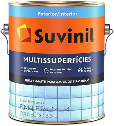 Tinta Epóxi Base Água para Banheiro e Cozinha Branco 3,6 Litros