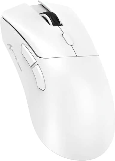 Mouse Gamer ATTACK SHARK R1 Branco Sem Fio 18000 DPI Sensor PAW3311 RGB Recarregável – Alta Precisão e Design Ergonômico (Branco)