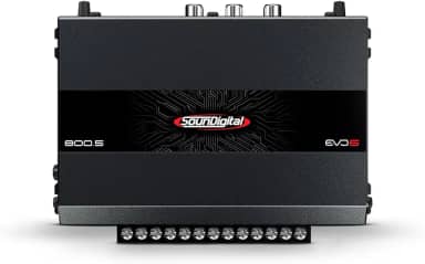 Módulo Amplificador Soundigital 800.5 Evo6 Classe D 5 Canais - 4 Canais Estéreo 4 Ohms Ou 2 X Bridge 8 Ohms - 1 Canal Para Subwoofer 4 Ohms - 800 Wrms Sd800.5 800.5-4 Evo6