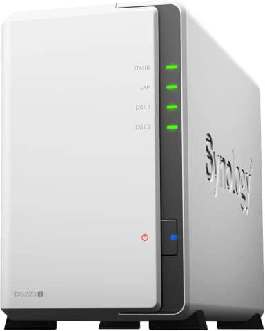 NAS Synology Desktop 2 Baias - DS223J, sem discos