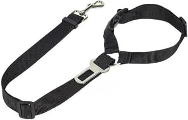 Pet Supplies – Cinto de segurança de carro preto premium para cães pequenos com design de fivela no peito