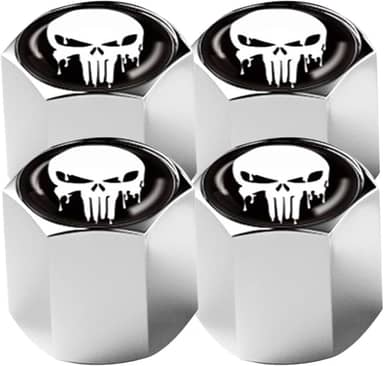 Ajxn Pacote com 4 tampas de haste de válvula de pneu de roda de carro herméticas à prova de poeira tampas de válvula de ar de pneu universais para carros, caminhões, bicicletas, acessórios de carro