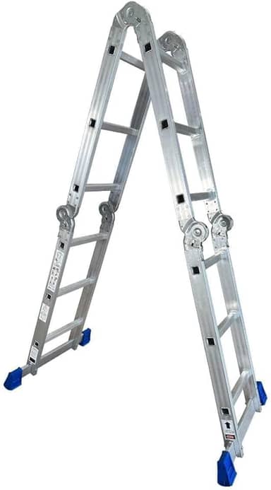 Escada de Alumínio Articulada 4x3 com 12 Degraus - Alumasa