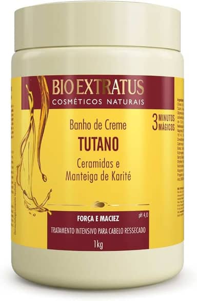 Creme Tratamento Capilar Bio Extratus Tutano Ceramidas Manteiga Karité 1Kg