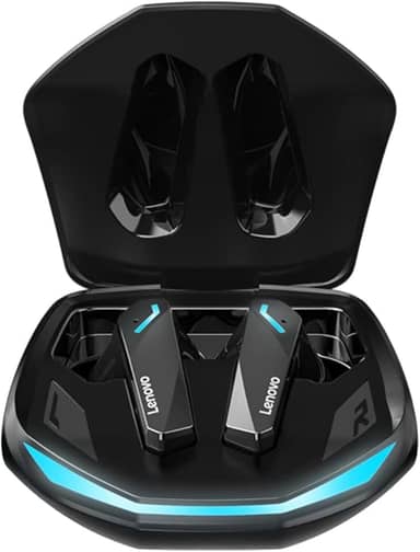 Fone de ouvido sem fio,FORJACK Fones de ouvido para jogos thinkplus GM2 Pro BT Fones de ouvido sem fio BT 5.3 360° Surround Dual Mode Som Cancelamento de ruído (Preto)