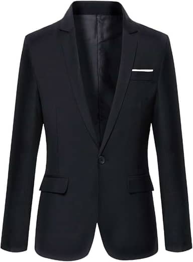 Jaquetas De Terno Masculino Slim Fit Blazer Blazer Business Casual One Button Blazers De Manga
