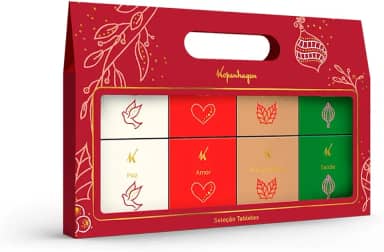 Kopenhagen Seleção de Tabletes Premium, 8 Minitabletes Sortidos com Chocolate Branco, ao Leite, Amargo e Caramelo com Flor de Sal, 160g