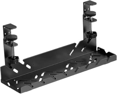 Organizador de Cabos para Debaixo da Mesa, Organizador de Fios, Oculte os Cabos, Bandeja de Cabos com Presilha para Mesa, Escritório e Casa, Fixo