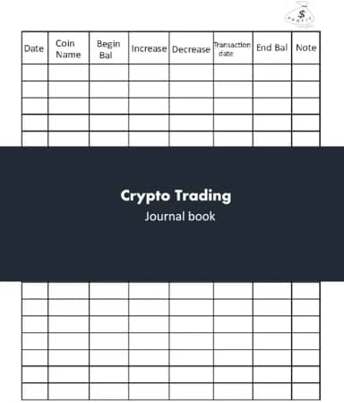 Crypto Trading Journal book: For Cryptocurrency Market Traders and Investors, Trading Notebook to Discipline and Organize Your Trading size 8.5x11 inch 120 pages paperback