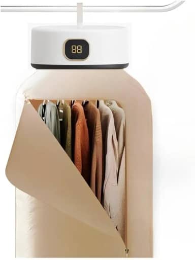 Secadora de Roupas Portátil Mini, Secador Suspenso Elétrico para Parede com Cortina(110v)