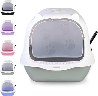 Caixa Areia Fechada Gato Autolimpante Grande Banheiro Pá