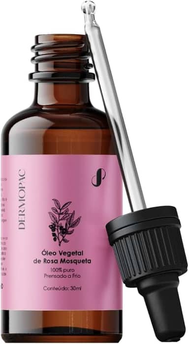 Óleo Vegetal Rosa Mosqueta 100% Puro Natural, Hidratante Facial, Corporal, Antirrugas Dermopac 30ml