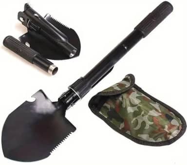 Pá PortáTil DobráVel Militar De EmergêNcia Multi-Função Acampamento,41,5x10cm