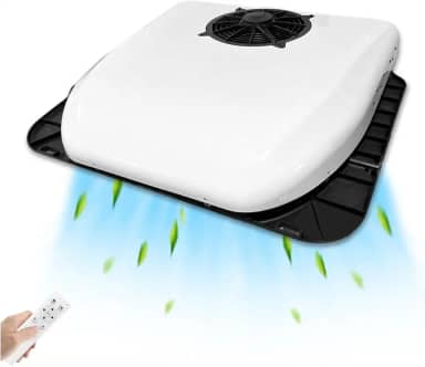 DC 12V Ar Condicionado Caminhão Elétrico RV Estacionamento A/C Unidade Apto para Motorhomes Camper Van Trailers Ultra-fino AC, Compressor de Rolagem