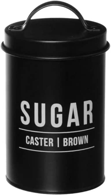 Pote para Açúcar Manhattan em Aço Galvanizado Preto 900ml POTE177PT - Hauskraft