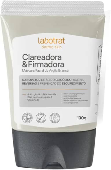 Mascara Clareadora E Firmadora Com Argila Branca 130G (Pa060013)