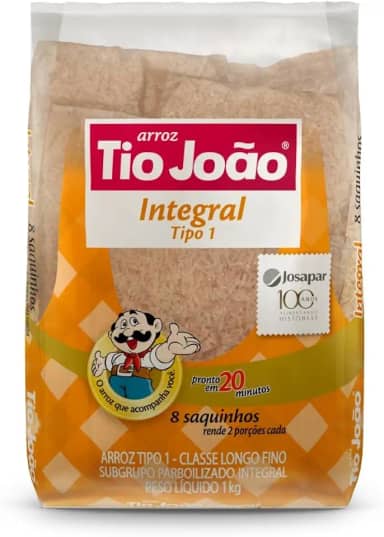 Tio João - Arroz Integral Boil in Bag, 1 kg