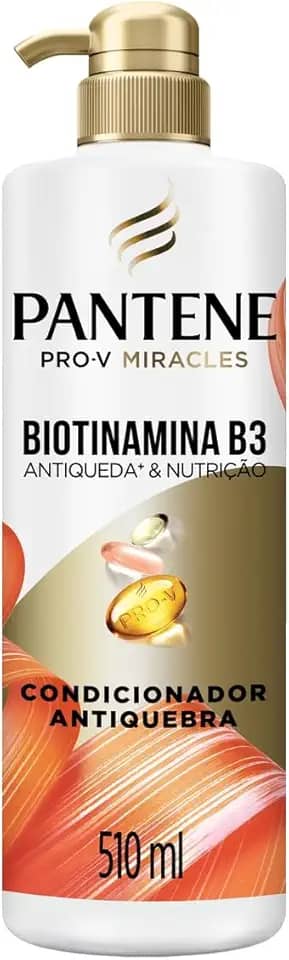Pantene PRO-V Miracles Condicionador Antiqueda & Nutrição Biotinamina B3 para cabelos com queda 510ml