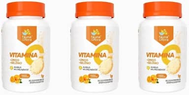 90 Comprimido Zinco Efervescente Vitamina C Selênio 1000mg