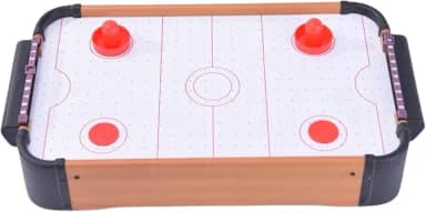 Mesa de Hockey de Ar Portátil, 69 cm, 2 Tacos e Disco, Placar Digital, Estrutura em Madeira, Jogo de Mesa para Família
