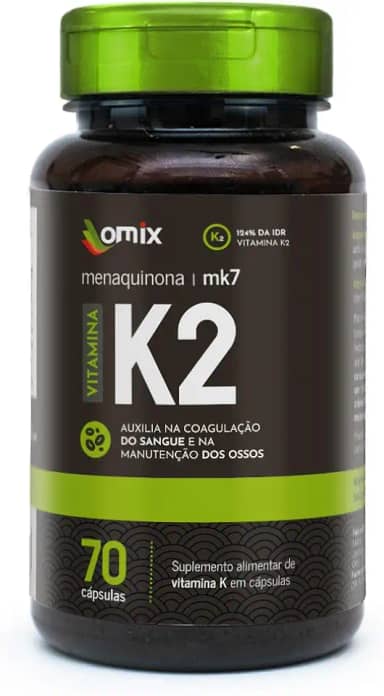 Vitamina K2 - MK7-70 cápsulas - Omix
