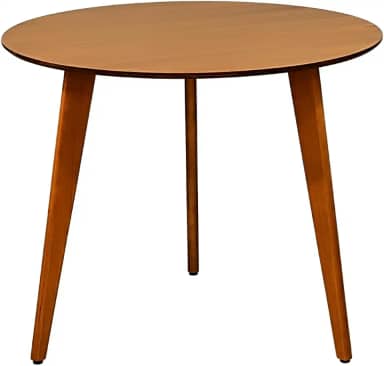 Mesa De Jantar Redonda Júlia 60cm - Pés Em Madeira Maciça