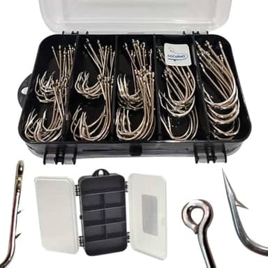 Estojo Anzol Marine Grande Espinhel com 80 Unidades Tucunaré