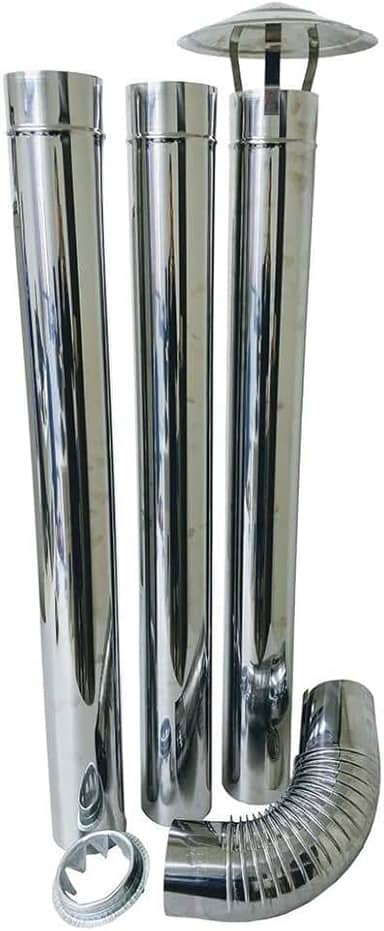 Kit para Fogão a lenha Adams Chaminé Inox, 110 mm