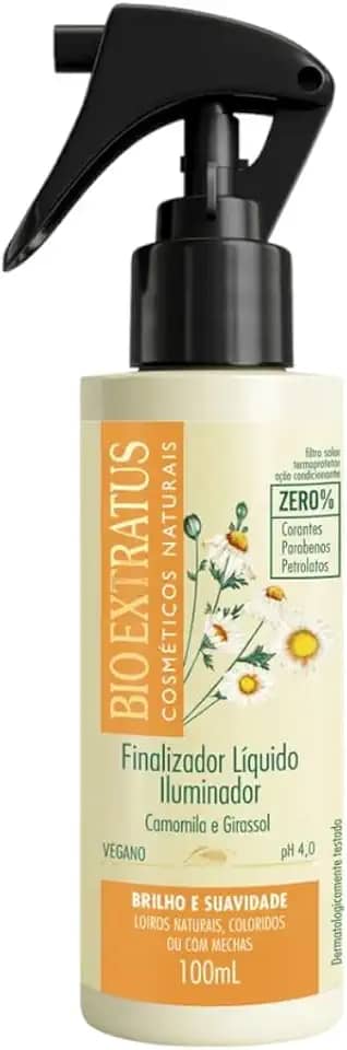 Finalizador Spray Cabelo Bio Extratus Camomila Clareador Iluminador 100ml