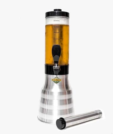 Torre Chopp 2 L Base Giratória Copo Removível 2 Refil Aluminio
