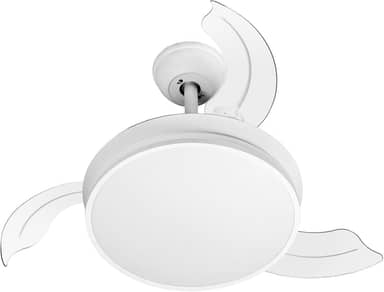 Venti-Delta Ventilador de Teto Inverter Retrátil Led Controle Remoto Bivolt Branco