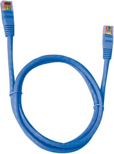 PlusCable Cabo de Rede Azul 5Metros PC-ETH6U50BL Cat.6 Patch Cord - Conector RJ45 Revestido em PVC Tranferência de Dados Gigabit Conexão em Rede CFTV