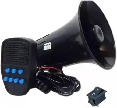 CORNETA SIRENE MODELO MEGAFONE AUTOMOTIVA 12V