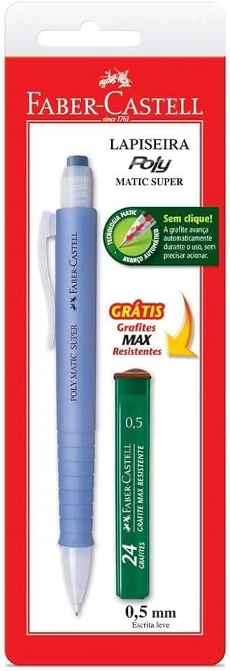 Lapiseira Poly Matic Super 0.7mm, Faber-Castell, SM07PMS, Multicor