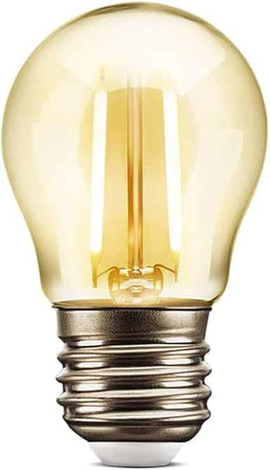 Lâmpada Filamento LED G45 2W 2200K Elgin Bivolt Ambar Luz Amarela Quente - Vintage, Retrô, Decoração