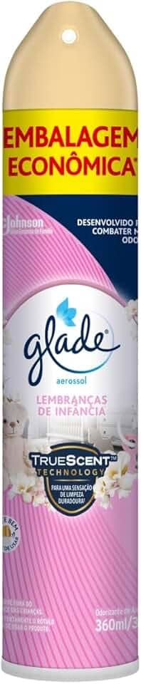 Glade Aromatizador de Ambiente, Odorizador de Ambiente, Lembranças de Infância, Aerosol 360ml