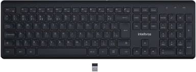 Teclado Sem Fio Intelbras com Clique Silencioso TSI50 Preto