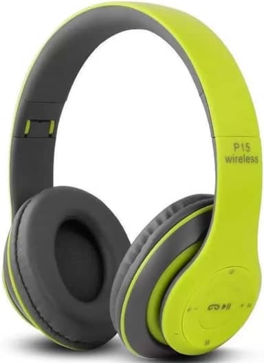 Fone De Ouvido Headphone Bluetooth 5.0 Bateria Longa Duração Sem Fio Extra Bass Dobravel Para Treino, Academia, Trabalho (Verde)