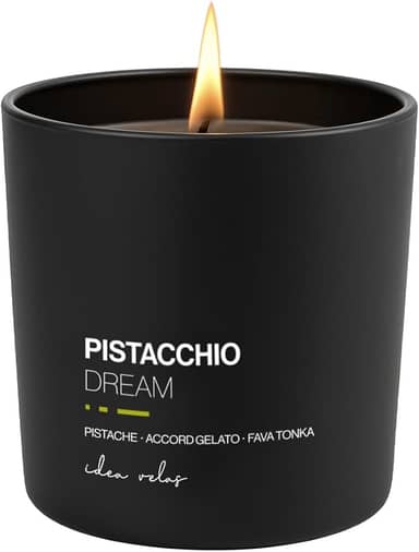 Vela aromática perfumada PISTACCHIO DREAM, IDEA VELAS 200g, cera vegetal