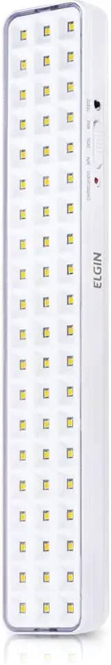 Luminaria De Emergencia 60 Leds 4w Bivolt Bateria Litio Elgin No Voltagev