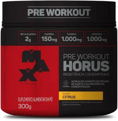 Max Titanium Hórus Pre Workout - 300G Citrus -