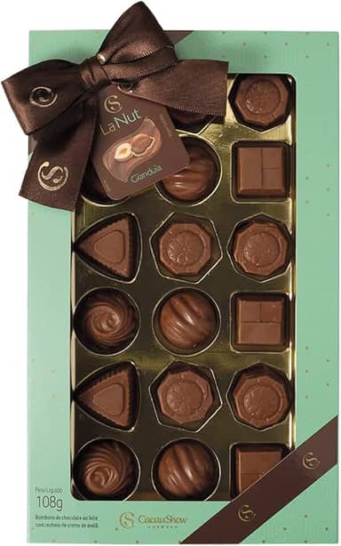Caixa de bombons LaNut 108g Cacau Show