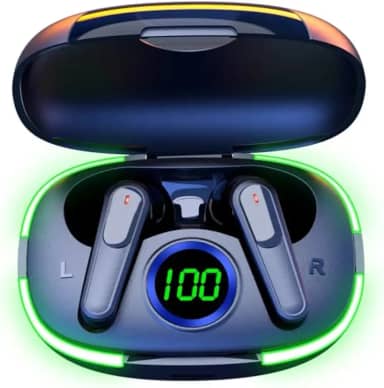 Fone de Ouvido Bluetooth Sem Fio Estojo Recarregável Microfone Embutido Android e iPhone IOS Compacto e Discreto Ideal para Chamadas Música Academia Corrida Musculação [VALUANCE]