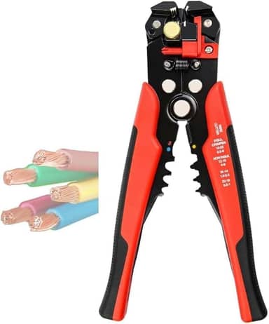 Alicate Desencapador de Fios e Cabos Automatico - Crimpador 3 em 1 - Alicate Descascador Decapador Cortador Profissional Auto Ajustável e Preciso -Vende Mais