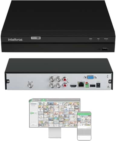 DVR GRAVADOR DIGITAL DE VIDEO 4 CANAIS MHDX 1304 INTELBRAS