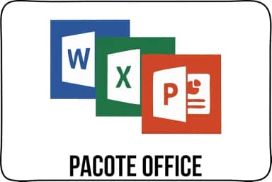 Pacote Office 2024, Completo com Word, Excel, PowerPoint, OneNote